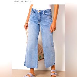 KUT Fab Ab Wide Leg Meg Jeans